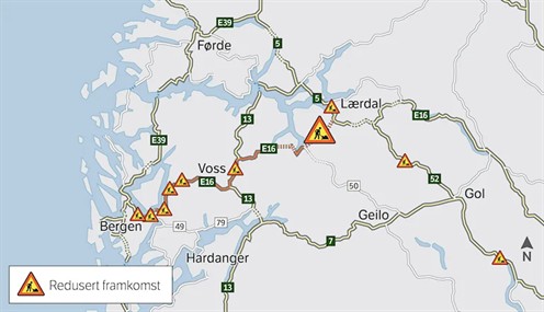 E 16-lardal -bergen --aust